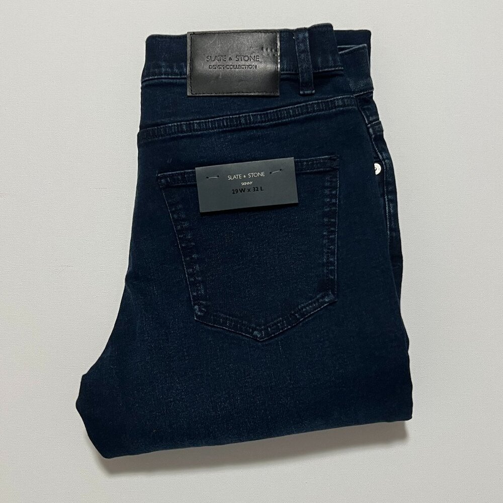Slate & Stone Mercer Skinny Jeans *NWT Casual Comfy Dark Wash Men's size 29x32
